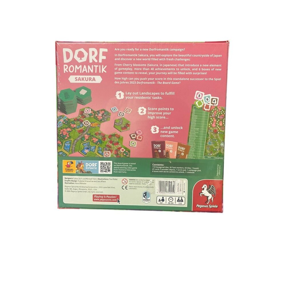 New Sealed DORF Romantik Sakura Board Game Pegasus Spiele Fantasy - Picture 2 of 8